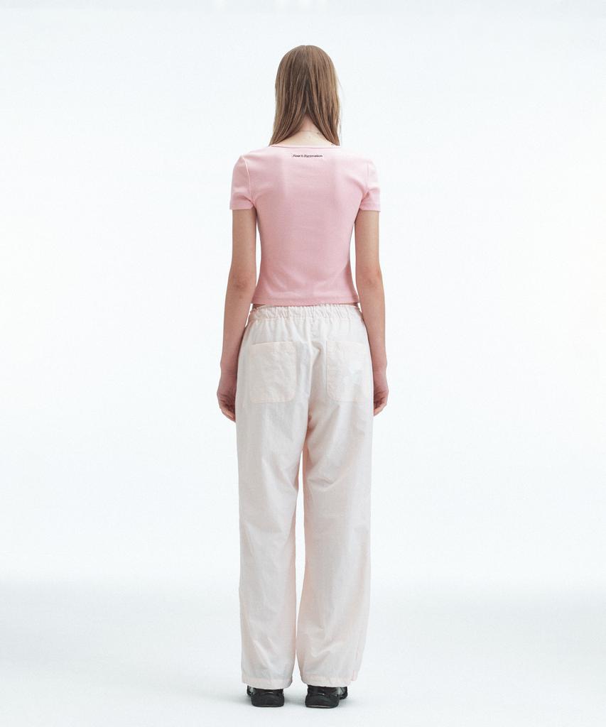 REST&RECREATION Half Zip-Up Top - Pink