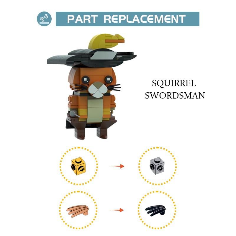 Building Block Compatible 87874 Cat In Boots, Model Small Particles To Build Square Head Boy Puzzle