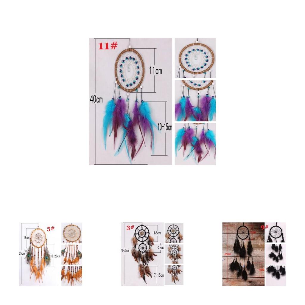 Exquisite Handmade Dream Catcher With Gorgeous Feathers For Car And Wall Decoration