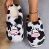 Shoes for Men Slippers Men Women Couples Autumn Winter Cute Animals Girls Warm Cartoon Milk Cow House Shoes Funny Shoes