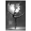 Black and White Ballet Dancer Canvas Painting Elegant Ballerina Pose Print Poster Wall Art Picture Dance Room Home Decor Cuadros
