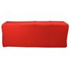 Stretch Spandex Table Cover Good Elasticity Washable Reusable Red Stretchable Tablecloth with 4 Pock