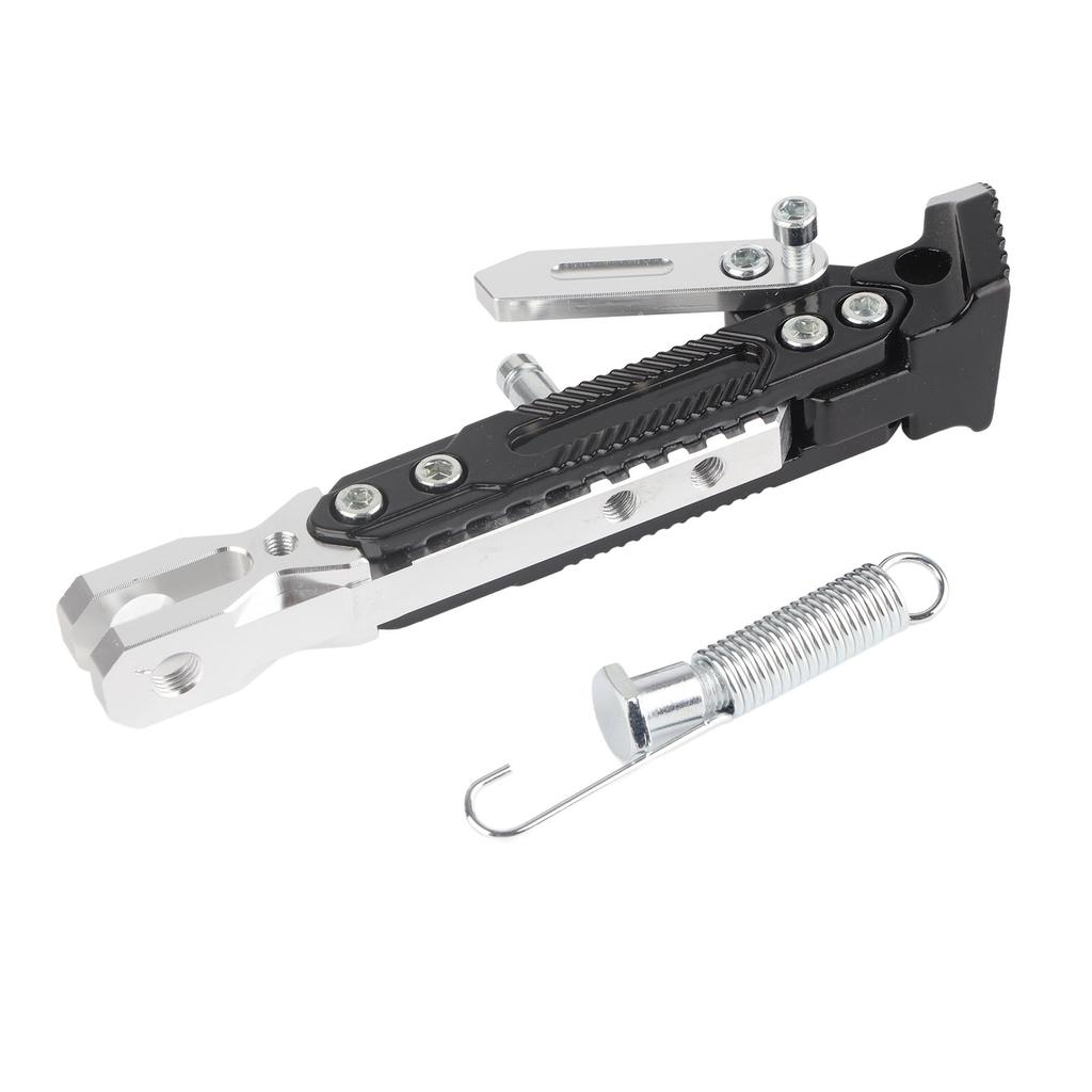 Universal Adjustable Foot Side Support Stand for NMAX 155 20152016 NMAX 125 Silver