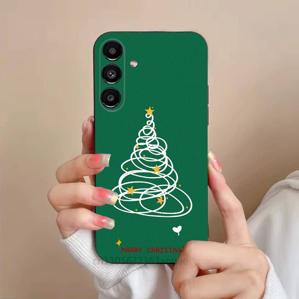 

Cartoon Christmas Style Phone Case For Samsung S25,24,23,22,21,S20,Ultra,Plus,FE Black Soft Cover SamsungS22ULTRA5G