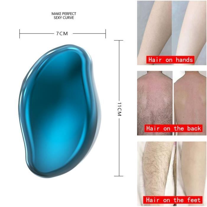 Epilator - Crystal Hair Eraser - Painless - Exfoliating - For Men and Women - Smooth Skin