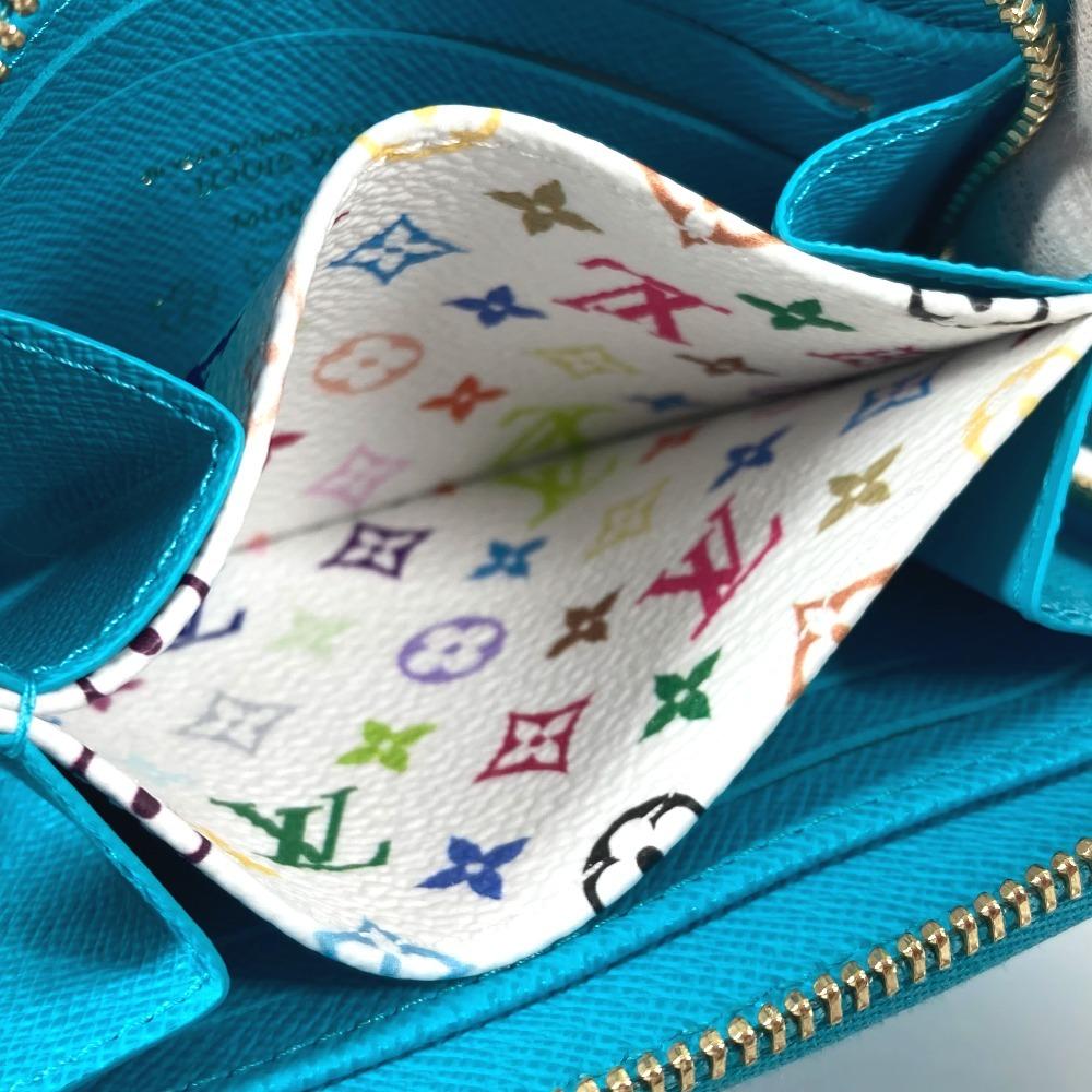 Louis Vuitton M14145 Takashi Murakami Epi zip-around coin purse Wallet blue