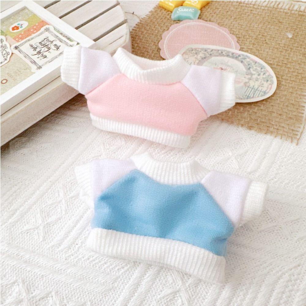 Cotton Jeans Material T-shirt Jeans Pants Mini Cloud Rabbit Raglan  10cm Cotton Stuffed Doll