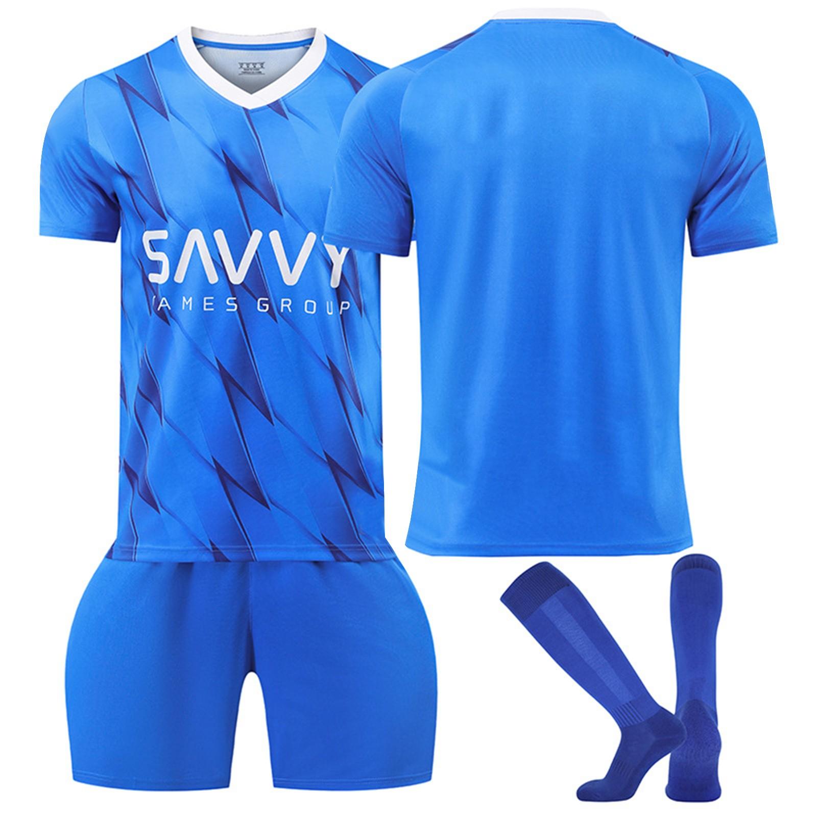 

2324 Riyadh New Moon Home Футбольные майки Шорты Носки Комплект Новый сезон Шорты Носки Одежда 28