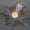 German Black Hawk Medal, Blue Knight Medal, Necklace Pendant, Enamel Commemorative Medal