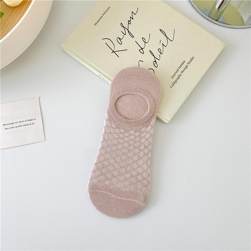 

5 пар жіночих шкарпеток-слідків на літо, тонкі сітчасті дихаючі однотонні шкарпетки, жіночі нековзкі невидимі низькі шкарпетки 1 pair фіолетовий