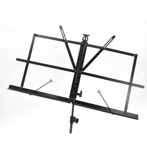 Berkeley MS-200N Lightweight Steel Music Stand, Black, with Bag