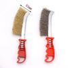 Long Handle Rust Removal Brush Cleaning Brush Grill Scrubber for BBQ Oven Gutter Metal Surface Cleaning Tool with Wooden Handle