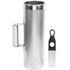 Guiro Shaker Aluminum Orff Percussion Instrument + Scraper Music Teaching Aids 4x12in Type A Orff Percussion Instrument