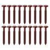 18Pcs Vinyl Shutter Fasteners Plastic Shutter Screws Exterior Window Shutter Spike Loks for Installing Decorative Exterior Shutters