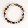 1pc Casual Fall Jewelry Black Hematite Bracelets For Boyfriend Dating Gift Christmas Unique Natural Stone Protection Bracelet