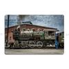 Vintage Steam Engine Metal Sign Cinema Plaques Home Club Design Tin Sign Poster