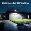 Outdoor Solar Street Light 168 LED Floodlights Wall Light with Motion Sensor IP44 Waterproof Suitable for Courtyards and Facades