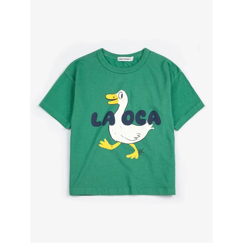 

Colorful Cartoon Printed Children s T-shirt 2026 Summer Cute Baby New Cotton Breathable Round Neck Parent Child Short Sleeve 110