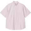 Carhartt WIP Minimalist Fashion Comfortable Loose Logo Embroidered Short Sleeve Shirt Men Shirts Pink I031454-2V5-XX