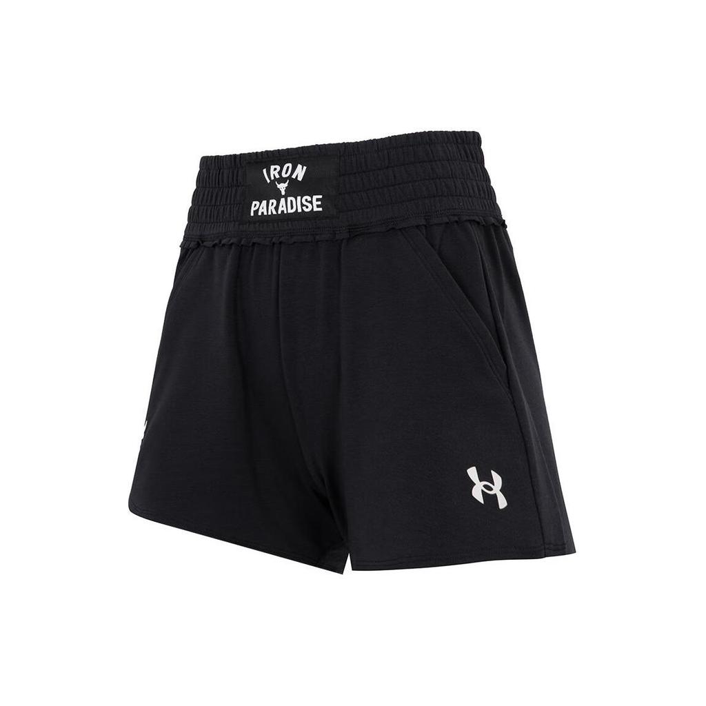 Under Armour Letter Print Running Sports Casual Shorts Women shorts Black 1363445-001