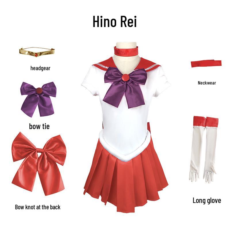 Cosplay kostým Sailor Moon Mizuki Rei pro děti a dospělé - Kompletní sada