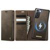 For Samsung Galaxy S21 FE 5G Case CASEME C49 Compatible with MagSafe RFID Blocking Detachable Wallet Leather Phone Cover