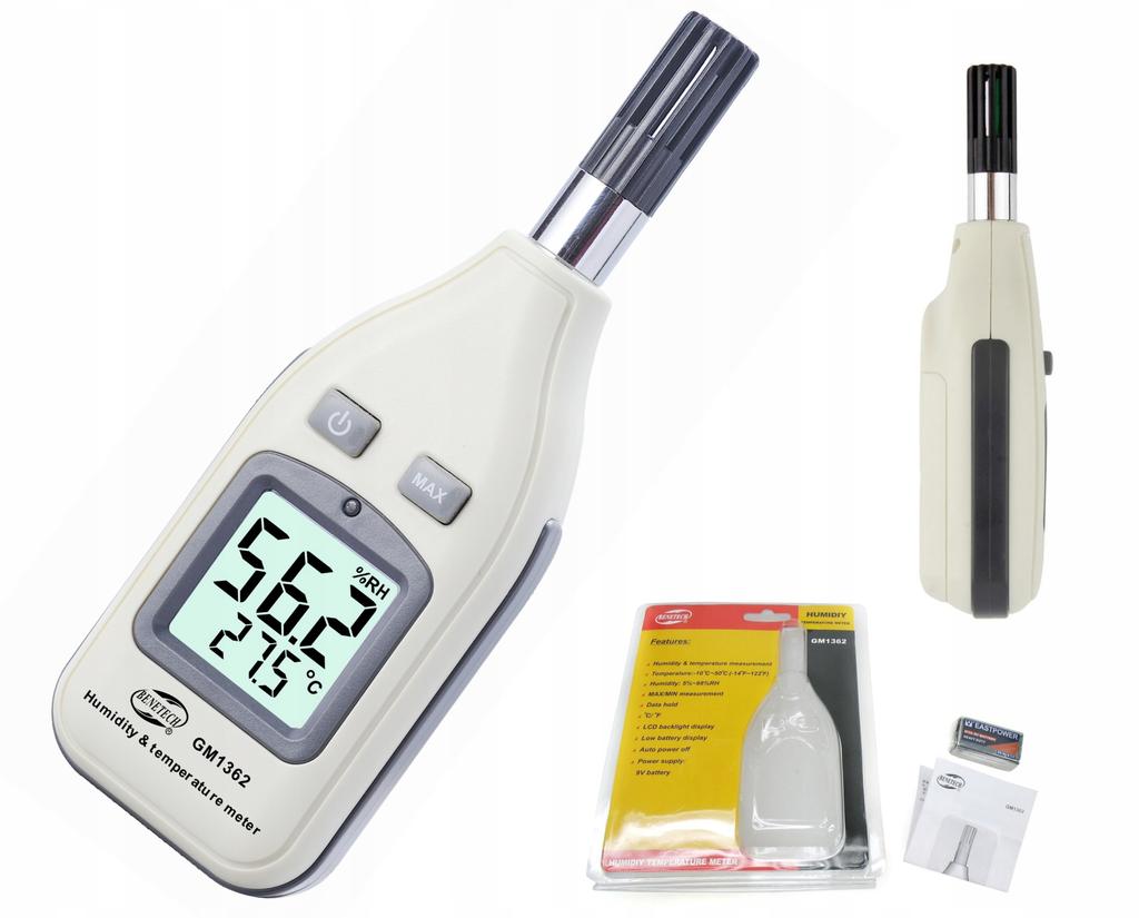 SET OF 10 HYGROMETER HUMIDITY TEMP. METER