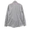 Gucci Made In Italy Striped Pattern Long Sleeve Cotton Shirt 40 Gray Men's Used