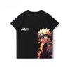 New Trendy Childrens Tshirt with Pure Cotton Naruto Anime Naruto Sasuke Hinata Peripheral Printed Parentchild Outfit Tshirt
