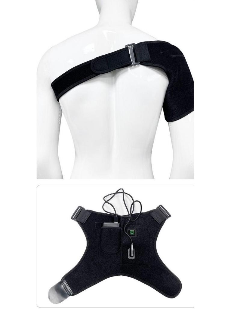 USB Electric Heating Shoulder Pads with Wormwood Hot Compress for Men and Women - Therapeutic Warmth for Shoulder Joints