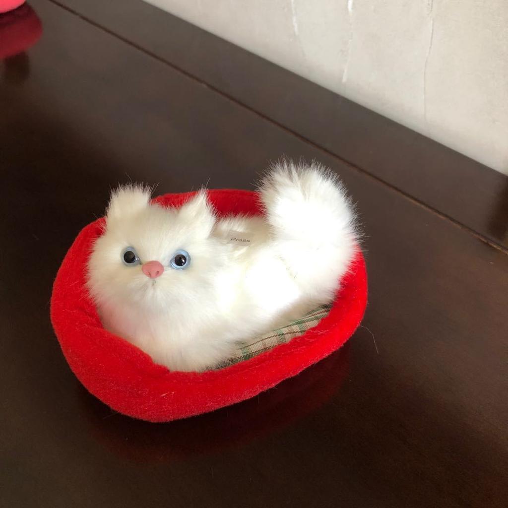 Niedliche Simulation Schlafende Katze Plüschtiere Spielzeug Ausstellungsform Tragbare Fake Katze Kätzchen Puppe Ornament Dekoration Kinder Geburtstagsgeschenk