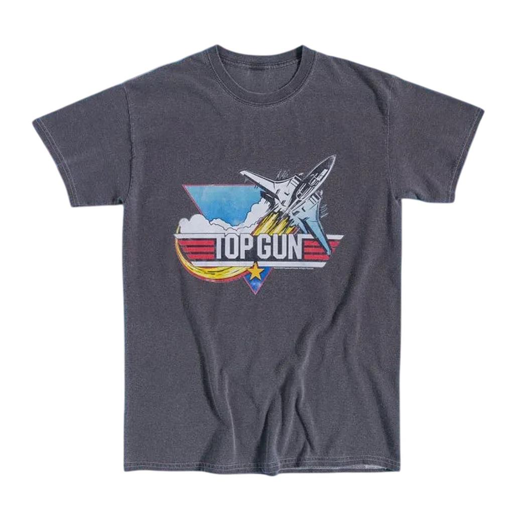 Top Gun Unisex Adult Retro Vintage Wash T-Shirt