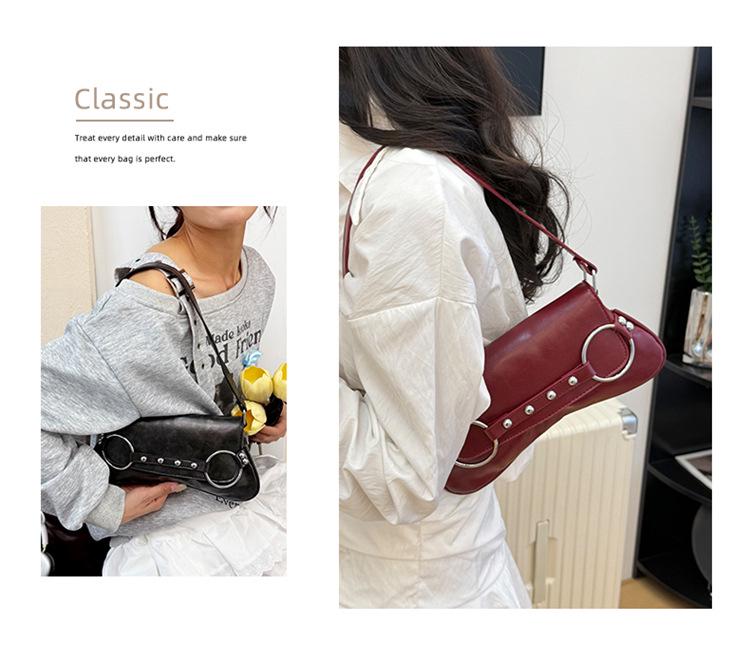 Autumn 2025 Korean Fashion Women's Versatile Underarm Shoulder Bag - Trendy Hand-held Small Square Bag