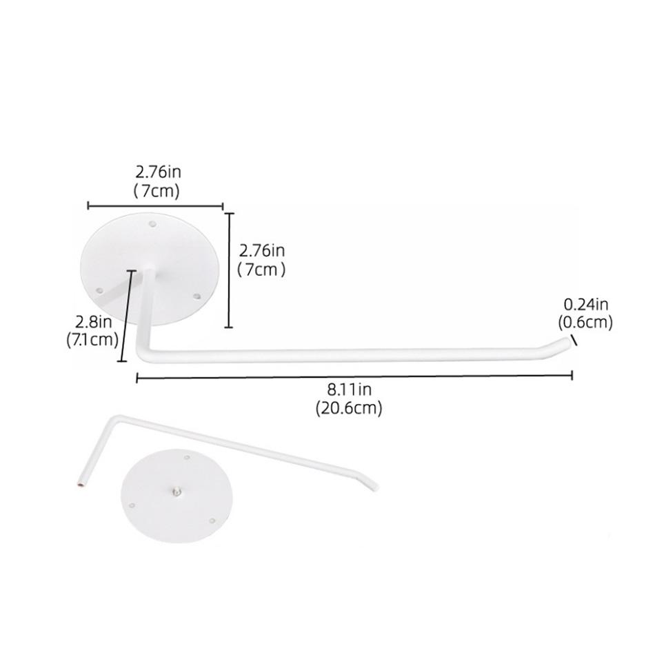 

Держатель для кухонной бумаги, белый матовый черный из нержавеющей стали, самоклеящийся настенный держатель для рулонов туалетной бумаги, вешалка для салфеток белый