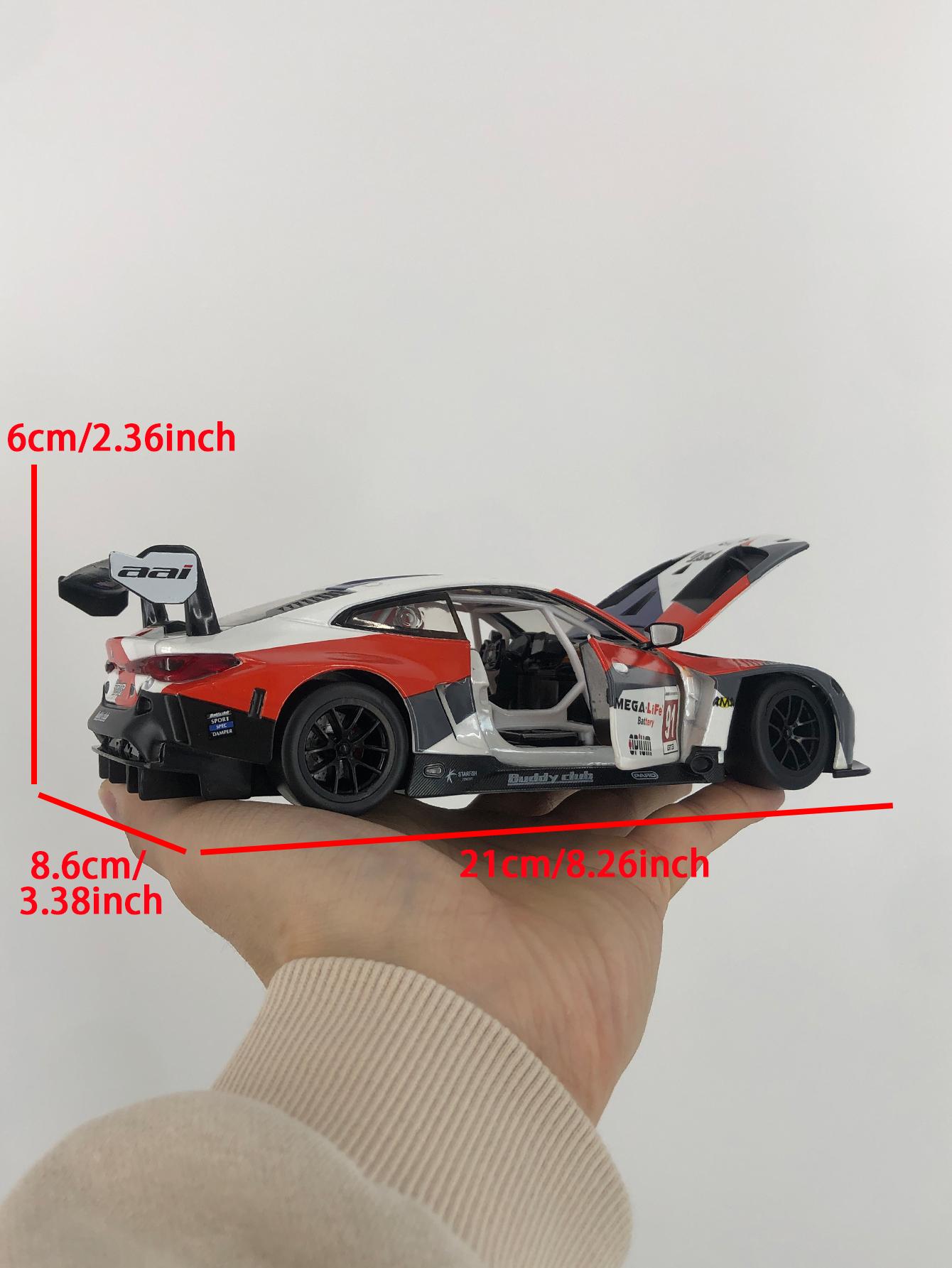 

CCA 1:24 BMW M4 GT3 model car, zinc alloy metal ornament, collectible gift car синий