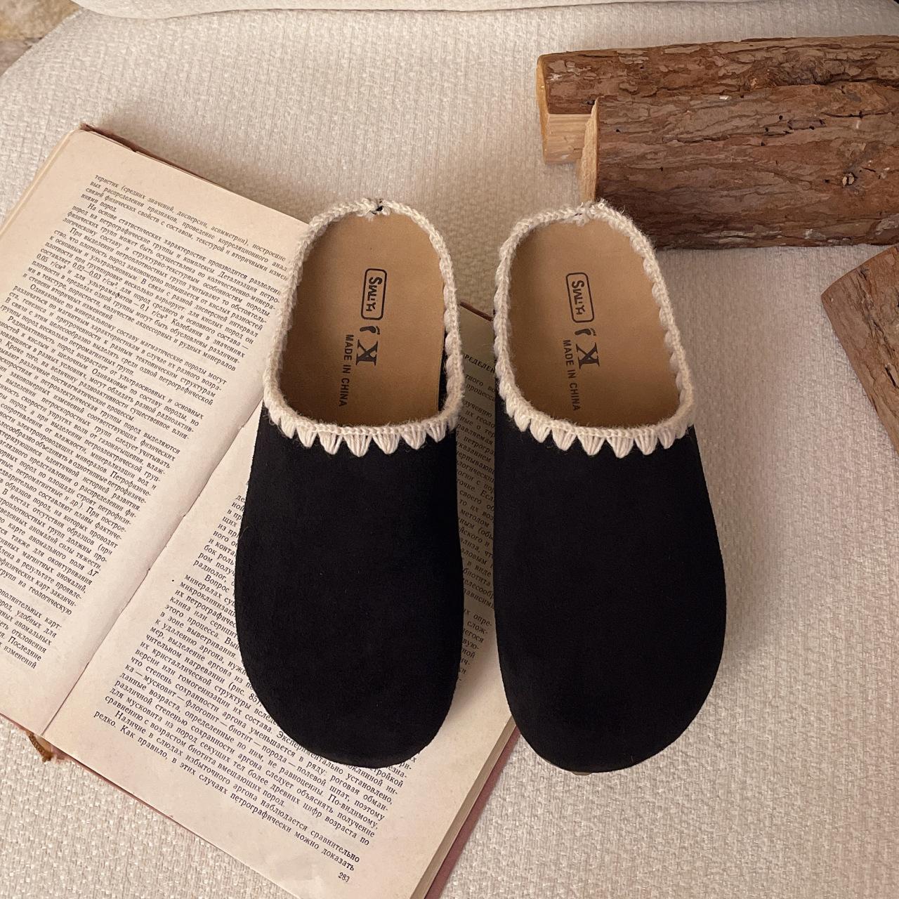 

Японские женские полушлепанцы Birkenstock на высокой толстой подошве, с сумкой на носке, новая весенняя коллекция 2025 года, легкие туфли на плоской подошве в ретро-стиле 35