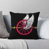 Law Enforcement Motorcycle Wing Wheel Arrow Square Pillowcase Polyester Linen Velvet Printed Zip Decor Sofa Seater Cushion Cover