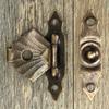 Haaksluitingen Haspel Sluiting Retro 10 stuks 30*18mm Antiek Brons