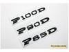 Tesla Model 3/Y/S/X High-Performance Zinc Alloy Rear Car Badge