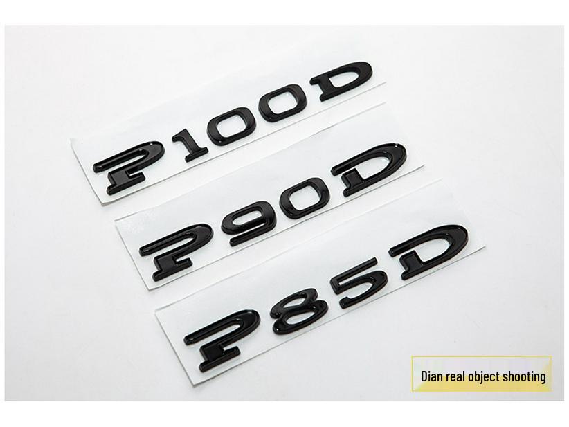 Tesla Model 3/Y/S/X High-Performance Zinc Alloy Rear Car Badge