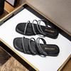 Mode Kristall Schmalband Flache Sandalen Damen Zwei Tragevarianten Sommer Pantoletten Partyschuhe Bling Riemen Gladiator Sandalen Frau Große Größe 43