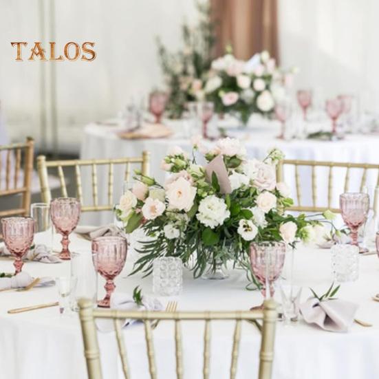 8 Pcs Thickened Table Cover Simple Style Pure Color Round Shape Anti-Slip Easy Care Stain-proof Waterproof Table Protection Banquets Party Decoration