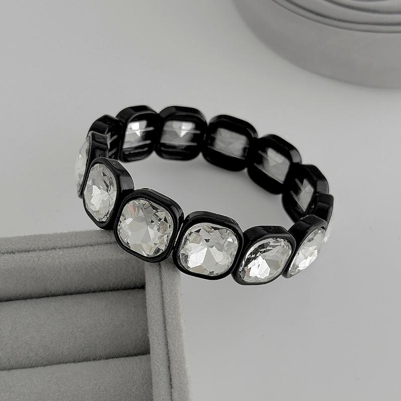 Elegant Acrylic Bracelet Open Ring For Women Korean Geometry Adjustable Party Jewelry Lady Gifts