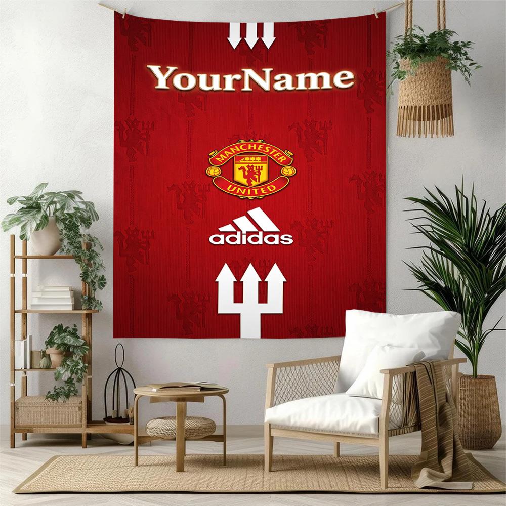 Manchester Custom Your Name Wall Decor Tapestry Art For Pet Memorial Birthdaywedding Party Backdrop Family Gift