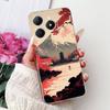 4G Clear For Realme Note 60 Case RMX3933 Luxury Butterfly Love Flowers Cool Lion Painted Phone Case For Realme Note 60X RMX3938