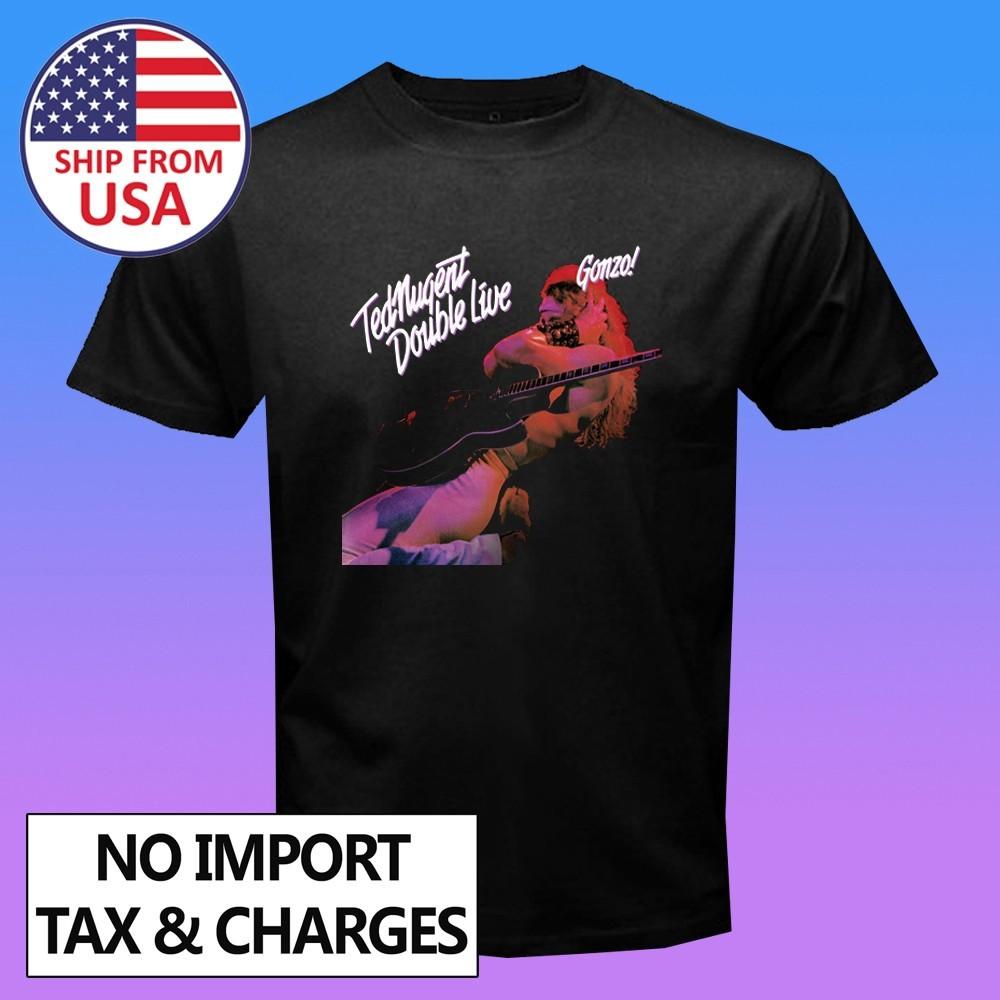 Ted Nugent Gonzo Men s Black Size S-5XL S