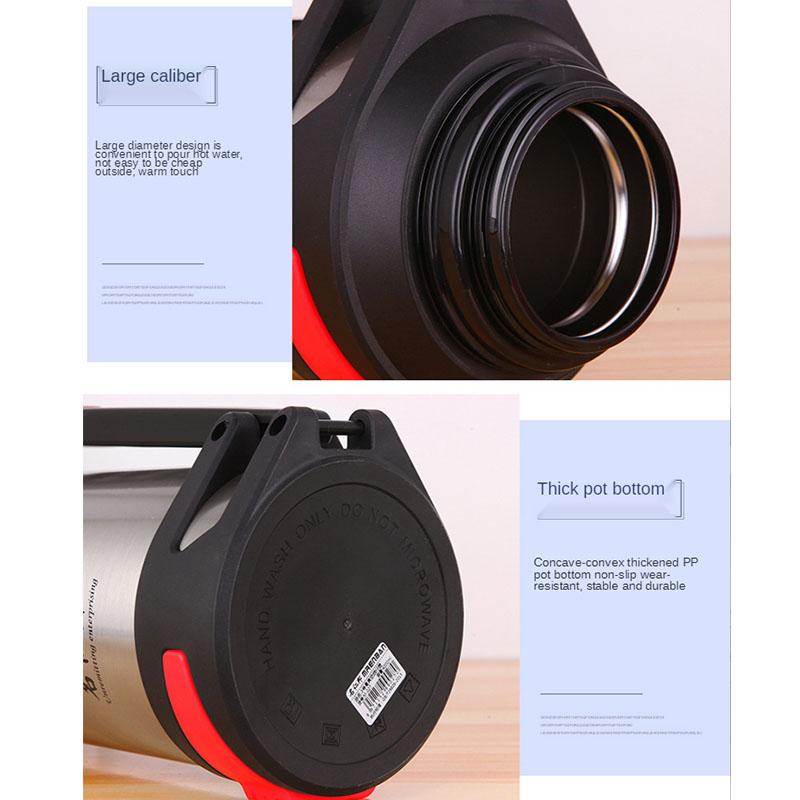 1600-3000ML Große Thermosflasche Vakuumflaschen Edelstahl Hydro Isolierte Wasser Thermobecher Mit Gurt 48 Stunden Insalation