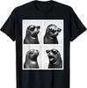 Funny Sea Lion Sunglasses Photo Booth for Ocean Fans T-Shirt