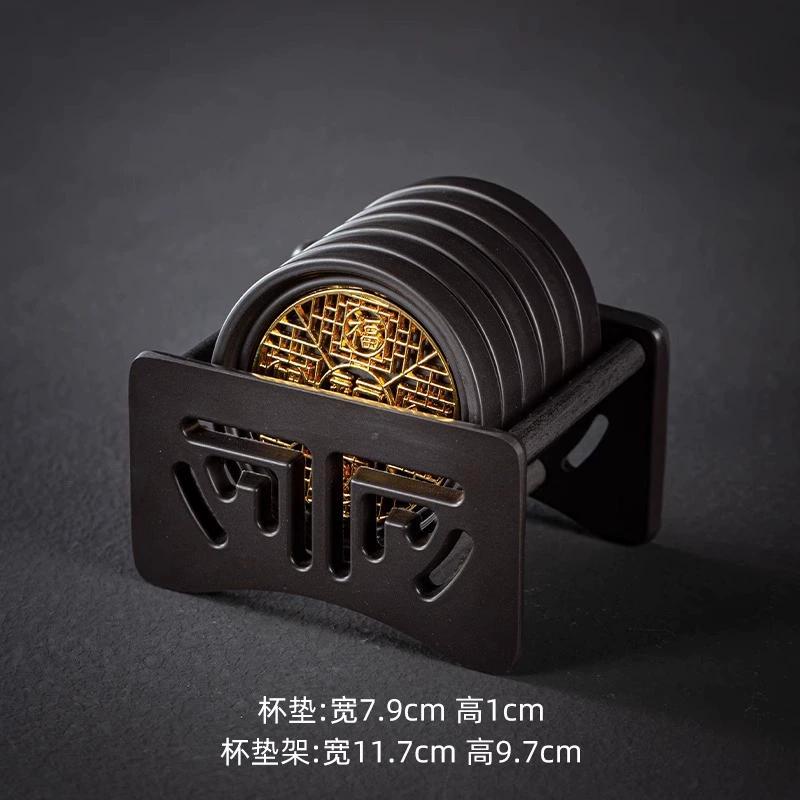 Kung Fu Tea Coaster Heat Insulation Chinese Style Anti-scalding Tea Holder Household Storage Tea Cup Holder Mat Tray Accessories