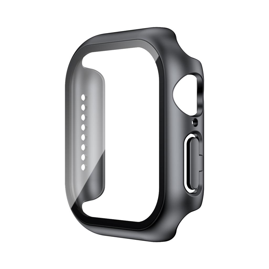 Tempered Glass+Case For Watch 38mm 40mm 41mm 42mm 44mm 45mm 46mm Screen Protector Protective Cover iWatch 10 8 7 9 6 SE 5